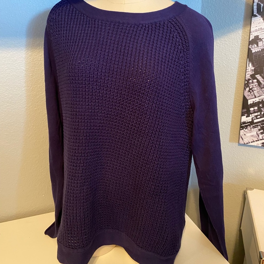 Women’s  J Crew Waffle Knit Sweater - Size XL